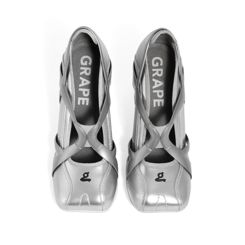 grape グレー　Sport Spliced Platform Shoes grape グレー Sport Spliced Platform Shoes - メルカリ
