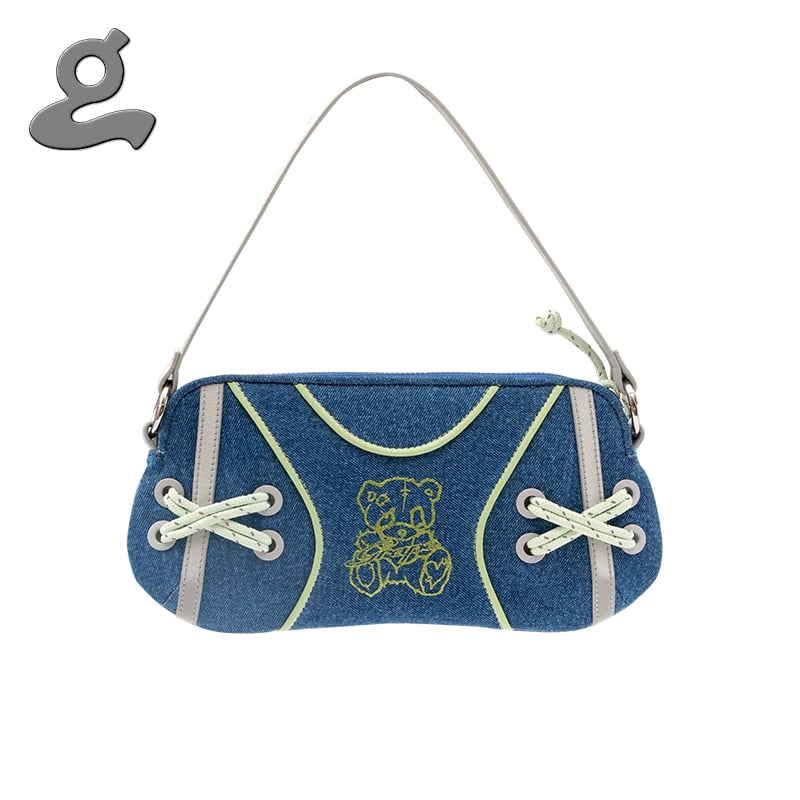 Image of Denim LittleBear Bag