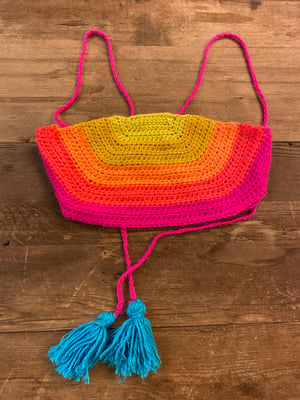 Image of Mini Crochet Rainbow Brallete