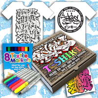 Image 1 of Colour Your Own INKIE ABC Wildstyle T-Shirt