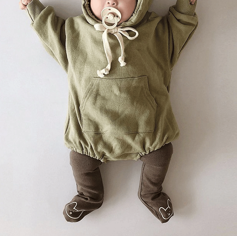 Image of Mumma & Me 'Hood Baby' Romper Hoodie