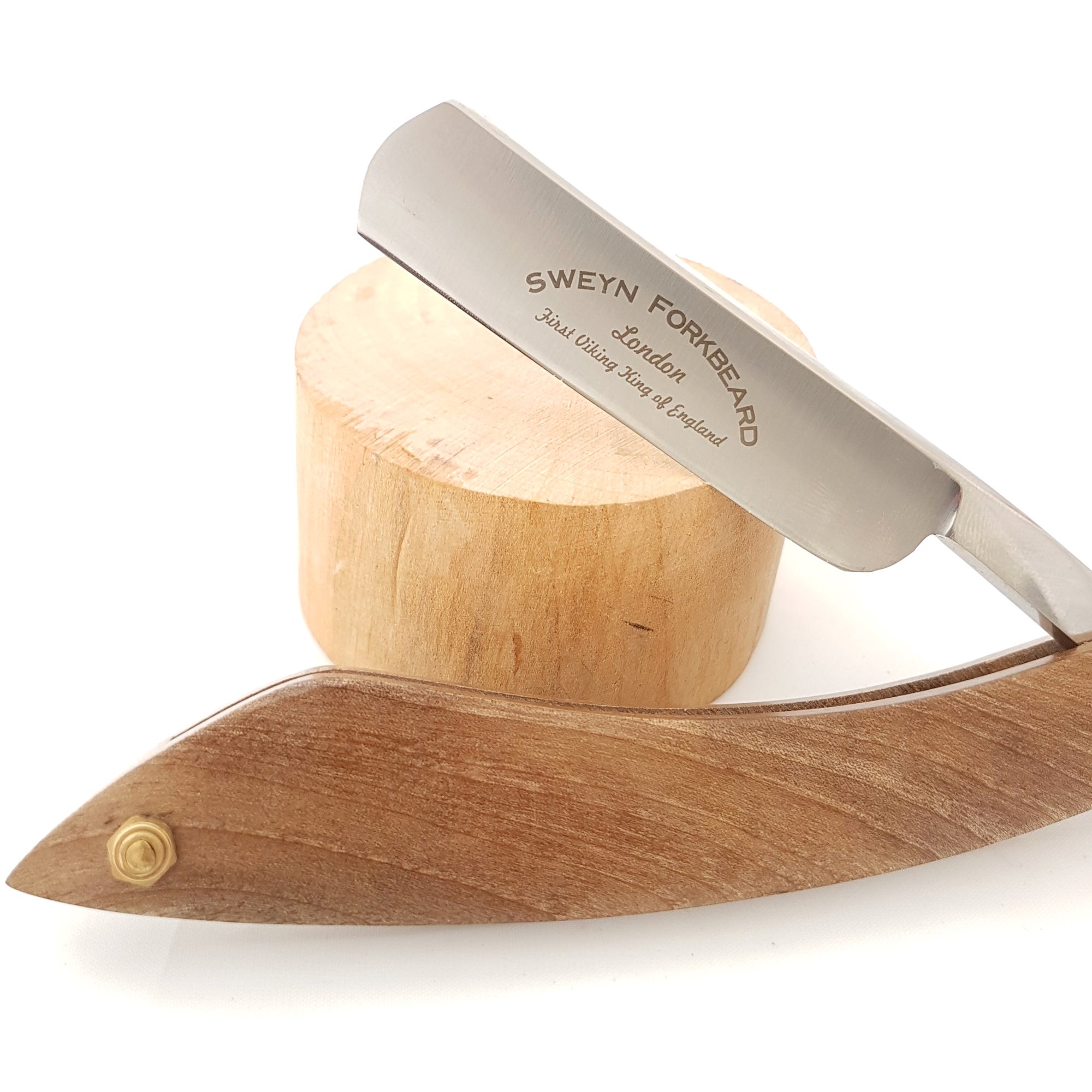 Cut Throat Razor with Walnut Wood Handle and Leather Pouch | Sweyn ...