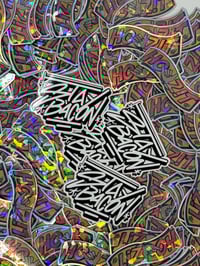 Image 2 of STAYBACON BLACK AND WHITE STICKER