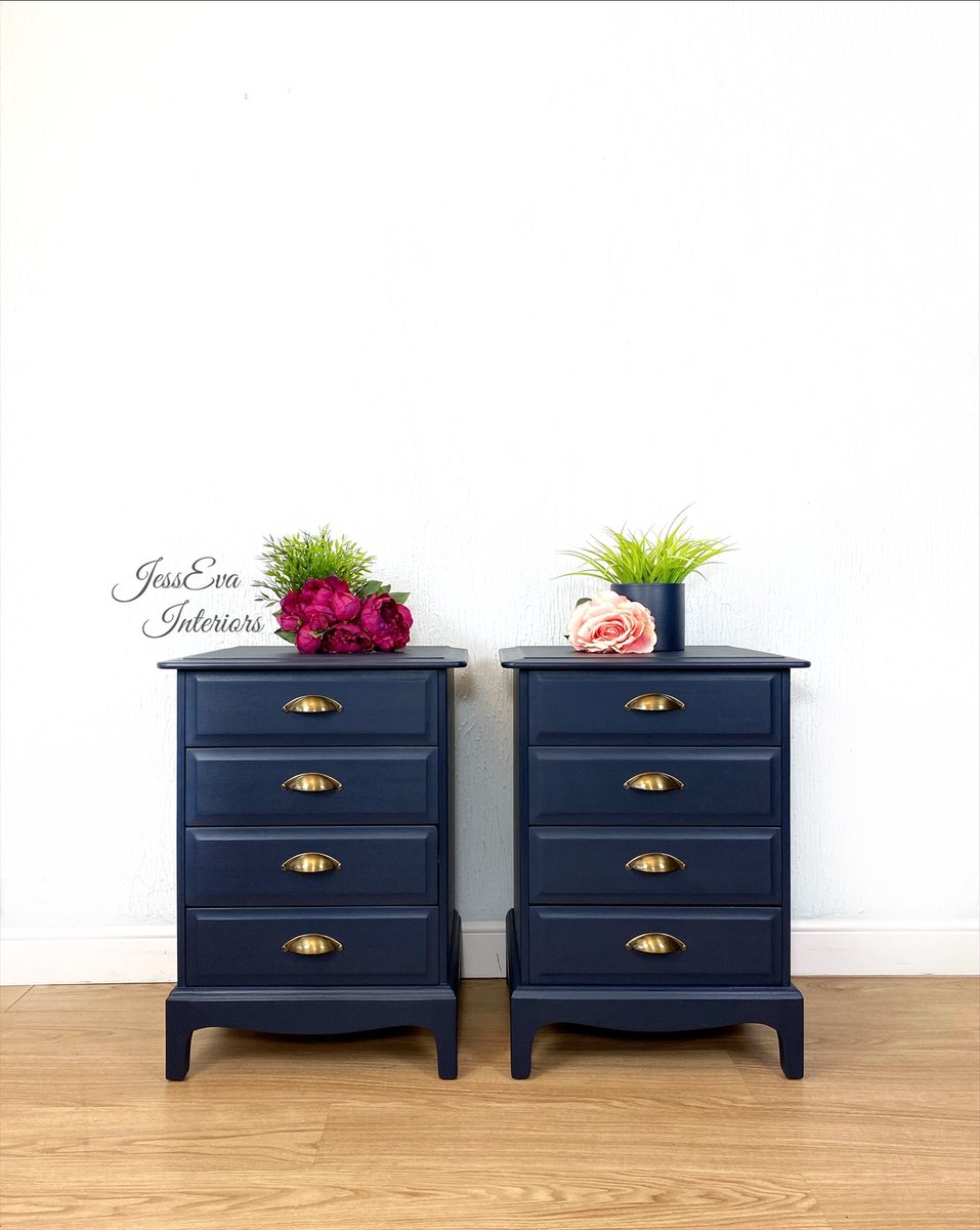 Vintage Mid Century STAG MINSTREL BEDSIDE TABLES / BEDSIDE CABINETS ...