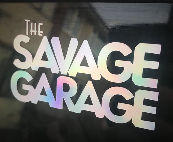 Image of Monochrome 'The Savage Garage' Decal