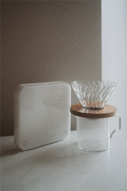 HARIO V60-02 VERRE ET BOIS D'OLIVIER / GLASS AND OLIVE WOOD