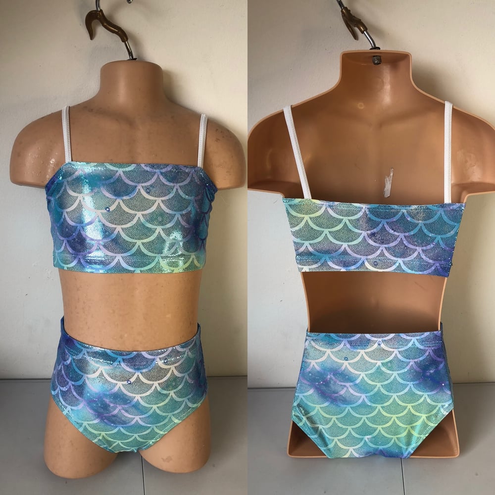 Image of Mermaid hologram 2 piece. Was £30 now £15
