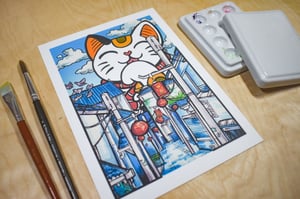 Image of Lucky Cat Perspective - Art Print