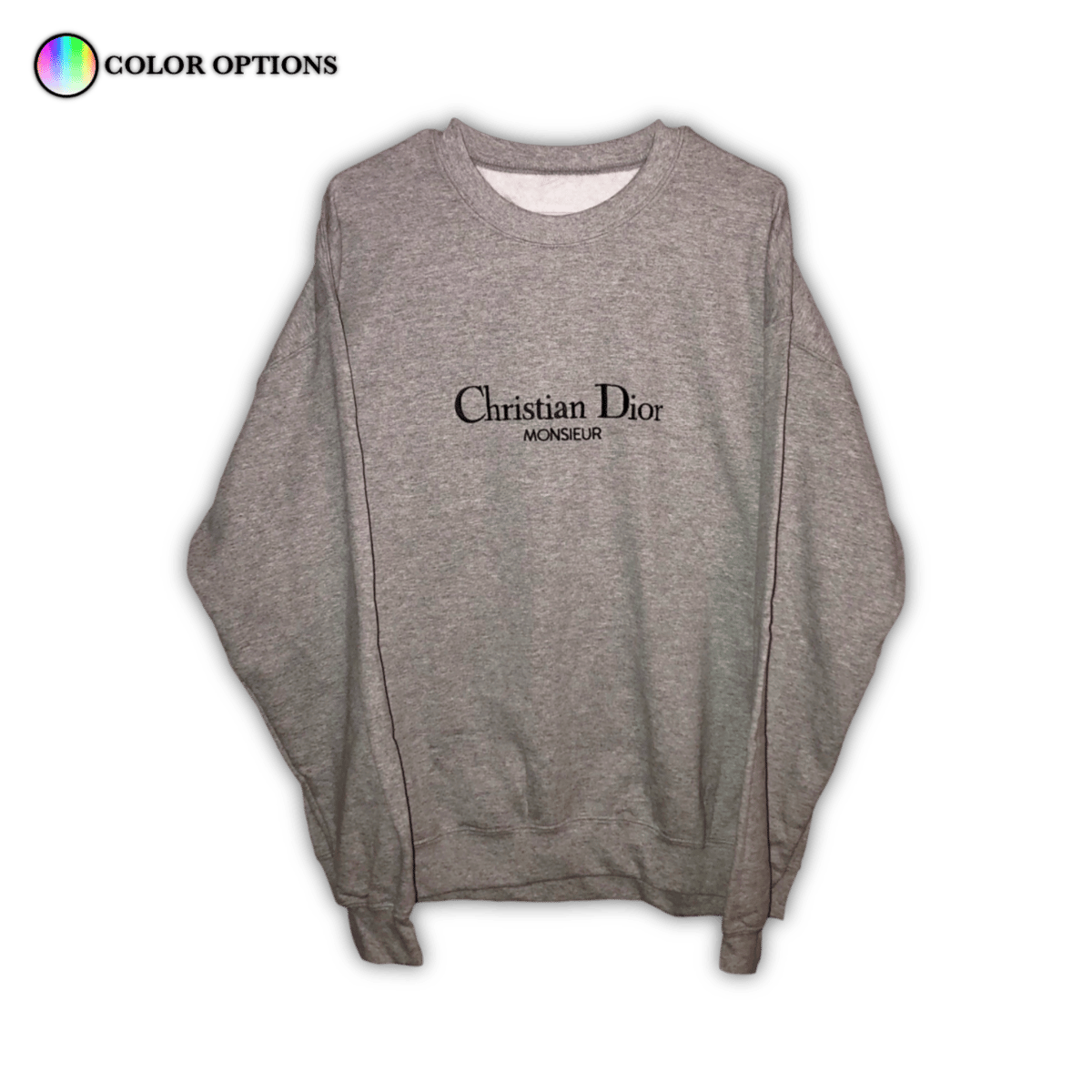 Christian dior grey sweatshirt hotsell