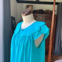 Image 4 of Shadowline Teal Lace Nightgown Large