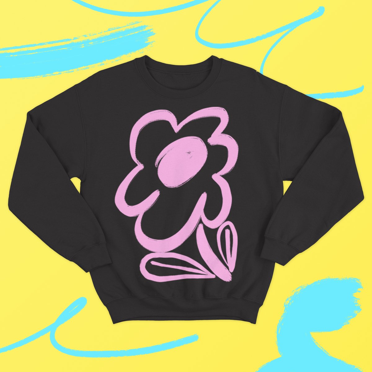 Image of Bloom Sweatshirt - Black