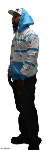 Image 2 of Unisex Baby Blue Hoodie