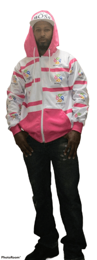 Image 1 of Unisex Pink Hoodie