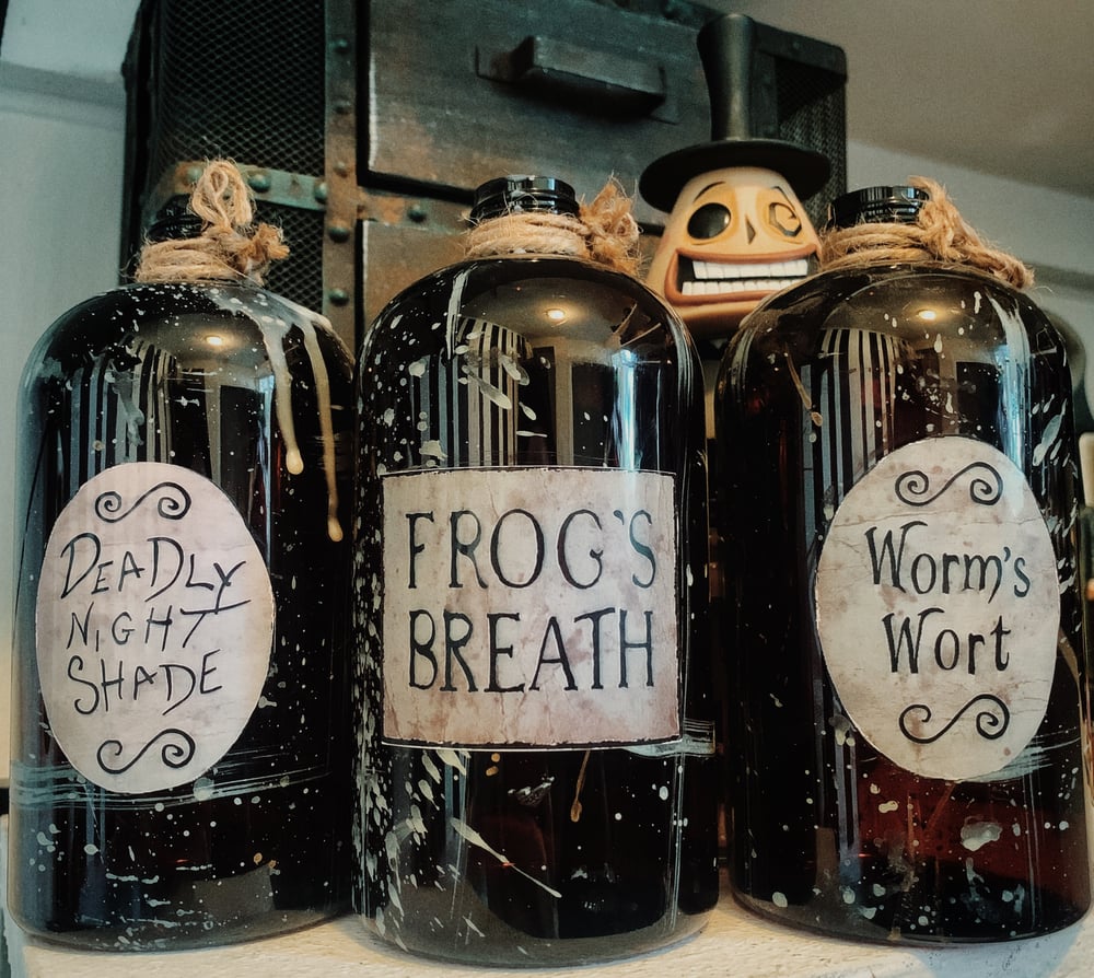Image of Nightmare Before Christmas Potions Decor Bottle Set
