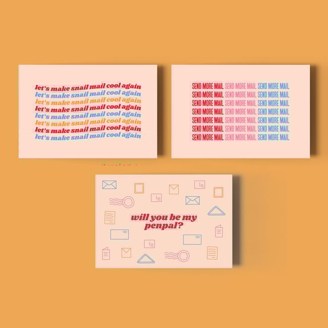 Snail Mail Postcard Bundle Set