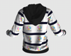 Unisex Black and White Hoodie
