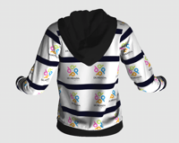 Image 2 of Unisex Black and White Hoodie