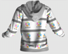 Unisex Grey and White Hoodie