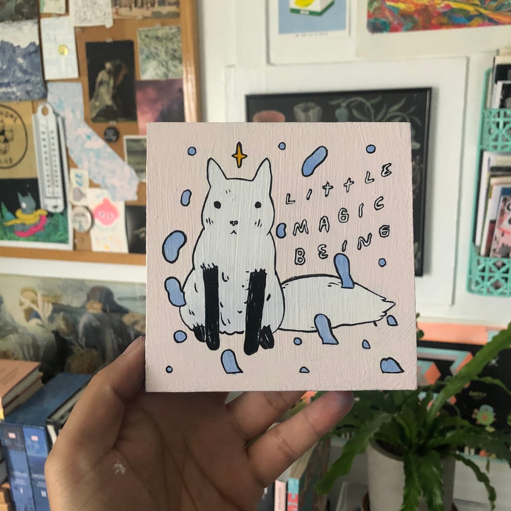 Image of Snow Fox Painting