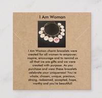 Image 3 of I Am Woman- I Am Precious charm bracelet 