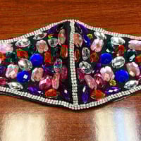 Multi colored stone mask