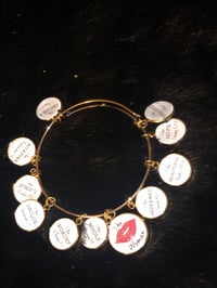 Image 2 of I Am Woman- I Am Beautiful charm bracelet 