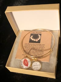 Image 1 of I Am Woman - I Am Unique charm bracelet 