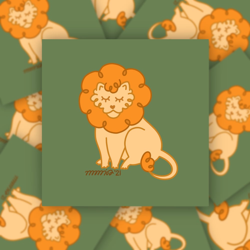 Image of Leo Vinyl Sticker