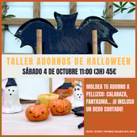 Image 1 of  ADORNOS DE HALLOWEEN SÁBADO 4 DE OCTUBRE 11:00