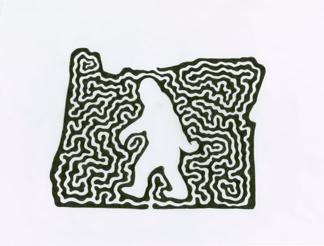 Bigfoot Oregon Archival Print