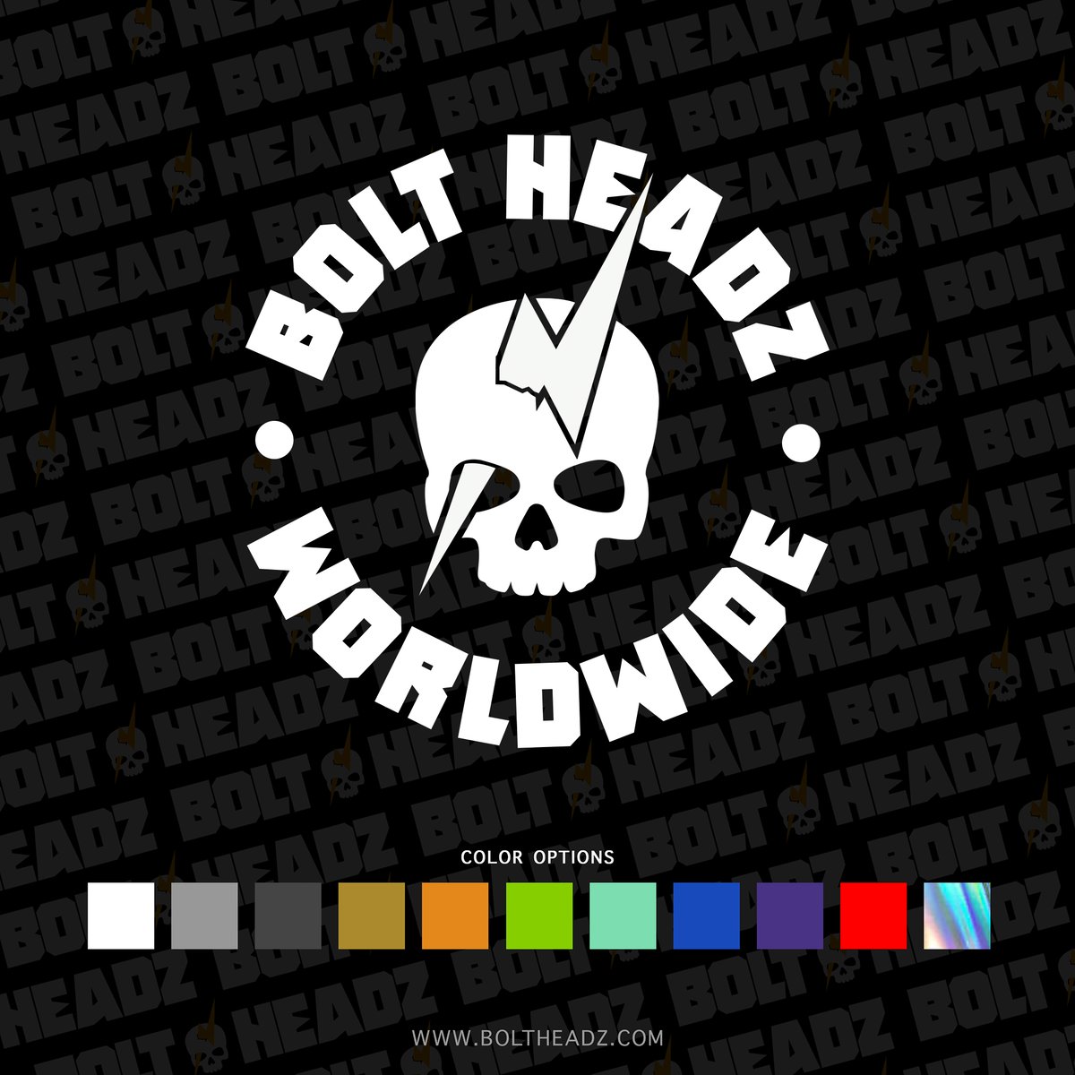 Bolt Headz Worldwide Decal