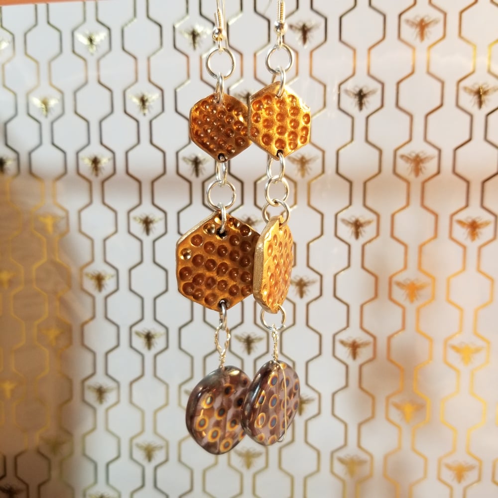 Image of Honeycomb earrings