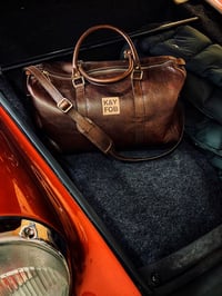 Image 1 of K&YFOB weekender bag in "TESTA DI MORO" BROWN