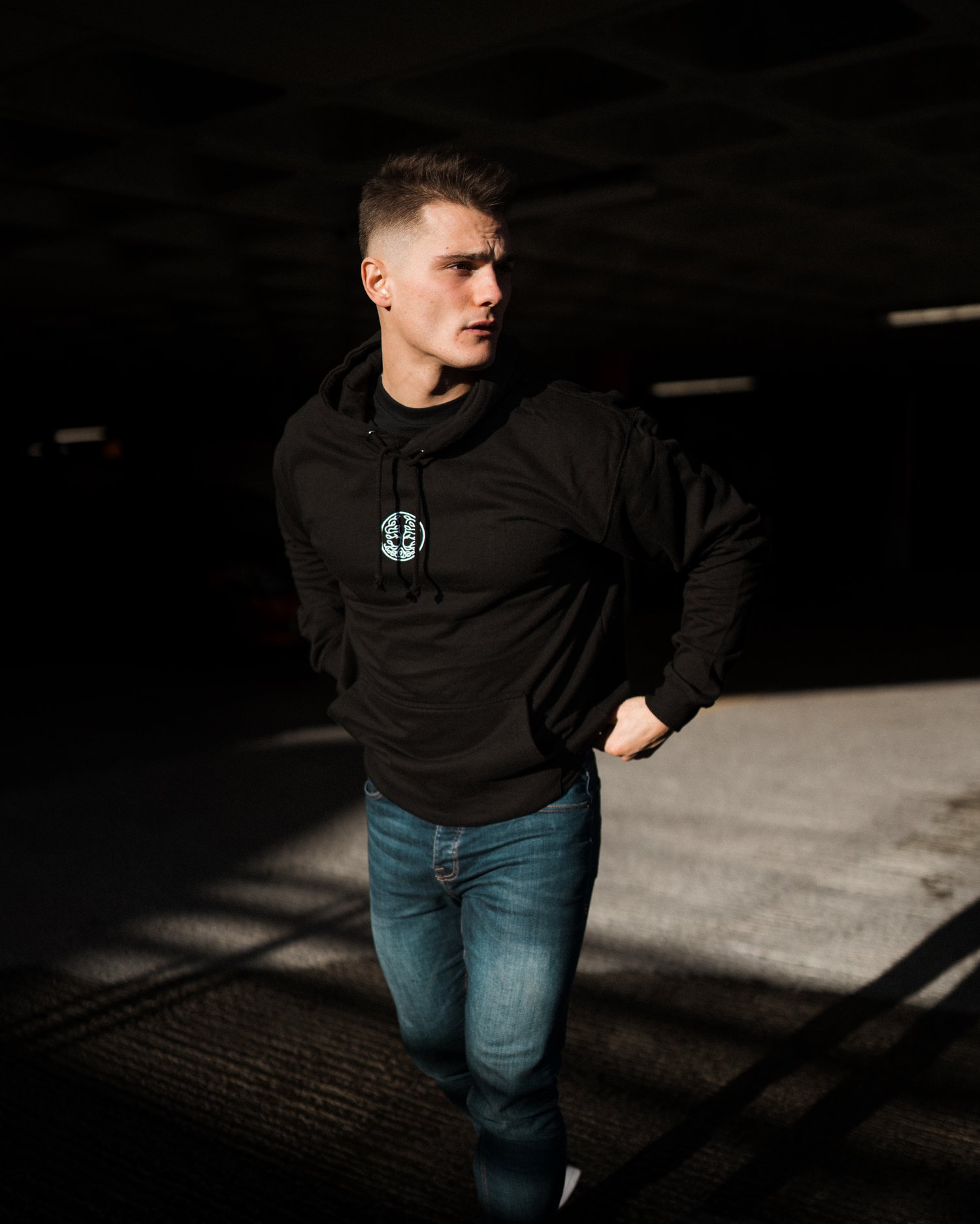 Black Hoodie - Embroidered