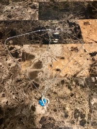 Image 3 of Blue Double Hearts necklaces 