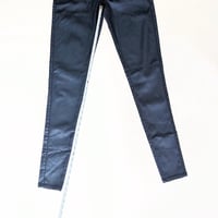 Image 7 of Women’s JC & JQ Navy Blue Shimmery Coated Skinny Jeans