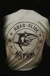 Road Glide Nation OG Short Sleeve White Shirt. (Black Ink)