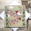 I Love You Bunting Card