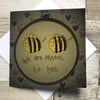 Vintage We Are Meant To Bee Card