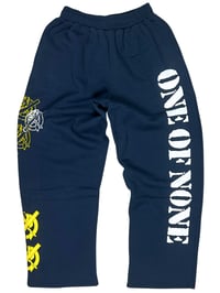 Image 1 of SWEATPANTS V2 - NAVY/WHITE/YELLOW