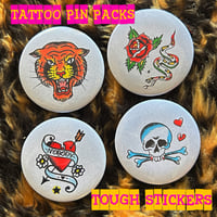 Image 3 of Handmade Tattoo Pin Packs