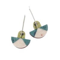 Image 2 of Epidote, Argilite & Sandstone Earrings