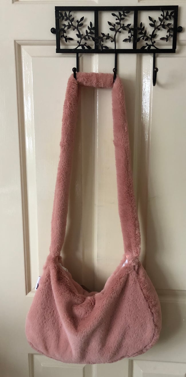 Super soft plush faux fur bag 