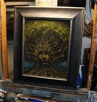 Image 2 of untitled (old tree) original oil painting on wood panel