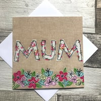 Mum Flowers card