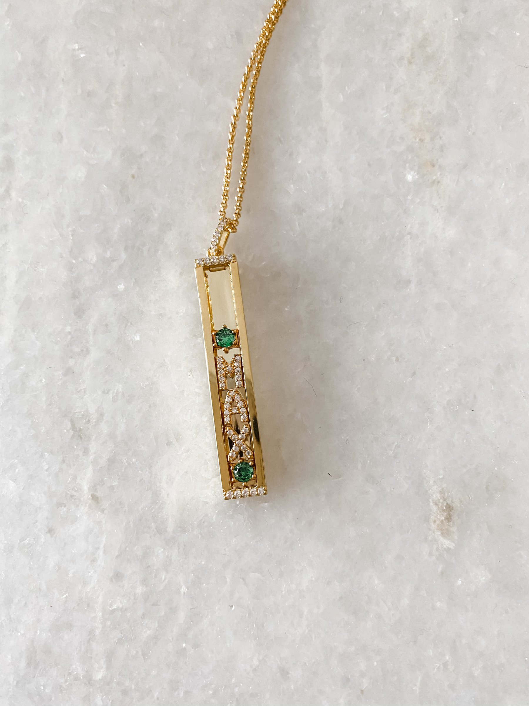 Slider Necklace Three Sweet Beads