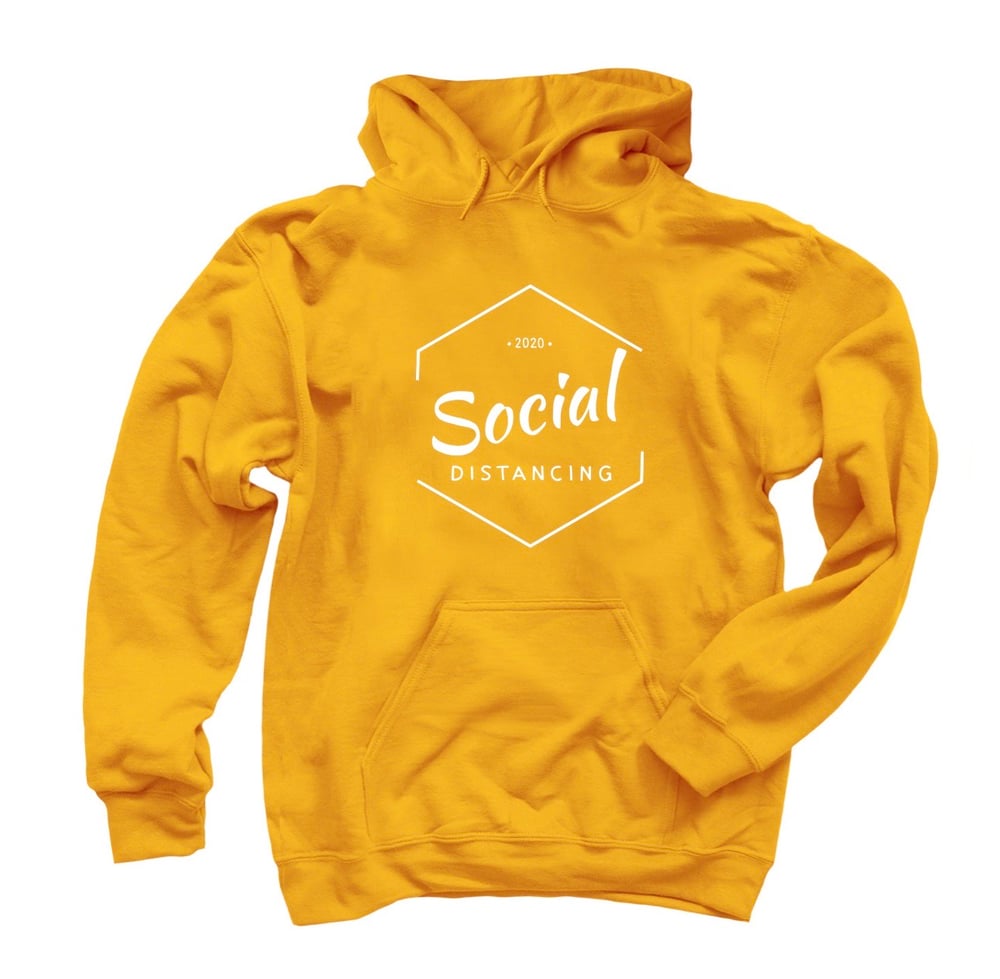 Image of Yellow Social Distancing Hoodie