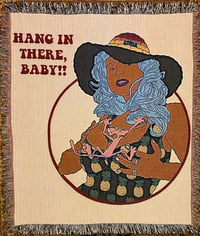 Image 1 of HANG IN THERE, BABY!! Woven blanket PREORDER