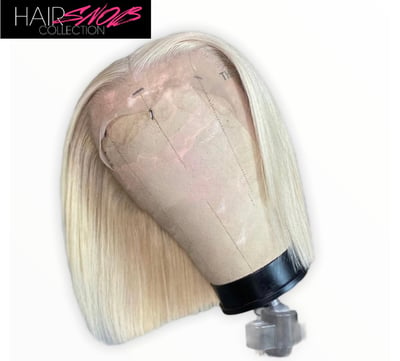 Image of Lace Front Platinum Blonde #613 Straight Bob Wig