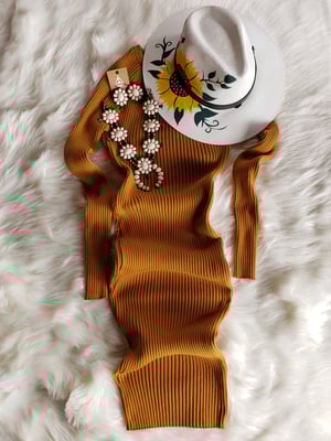 Image of Elissa Sweater Dress (black*rust*wine*mustard) 